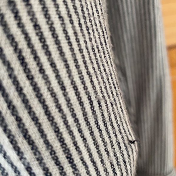 Free People | Blue & White Railroad Stripe Popover | L - Picture 7 of 15